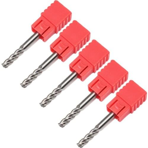 5PCS 4mm Aluminum Milling Cutter ENDMILL D4X12LXD4X50L 3Flute Aluminium End Mill Cutter Extended Milling Router Bit Cutters
