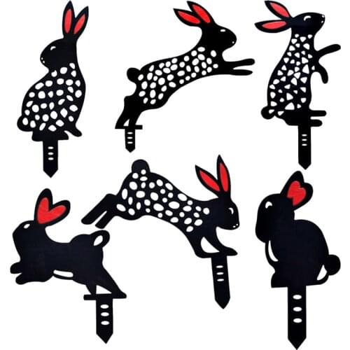 Creative Garden Display Rabbit Yard Art Lawn Garden Decoration Rabbit Garden Card Lawn Decorations Garden Decoration Outdoor