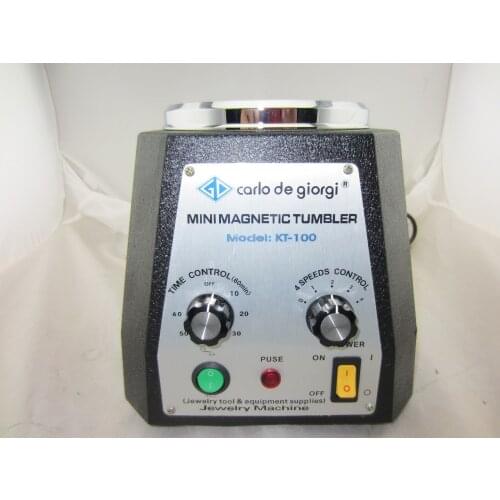 KT100 magnetic polishing machine,jewelry MAGNETIC TUMBLER, JEWELRY magnetic polishing FINISHING TOOL, diamond rotary tumbler