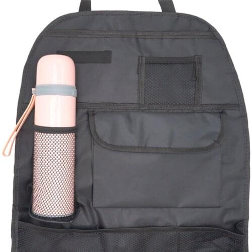 Multi-Function Car Organizer Seatback Bag Multi-Pocket Back Seat Storage Organizer Phone Pocket Drinks/Tissue/Pad Container