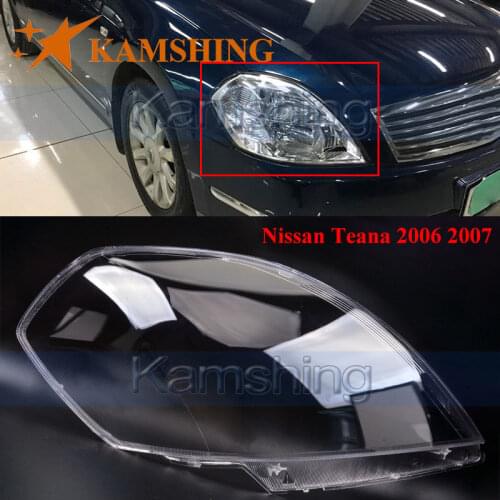 CAPQX 1PC For Nissan Teana 2006 2007 Front Headlight Lamp cover Headlamp Lampshade Waterproof Bright head light Shade Shell