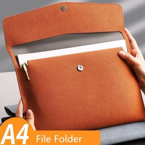 Fille Folder Waterproof A4 Presentation Document Papers Desk Organizer Storage Bag School Office Stationery Supplies Accessories