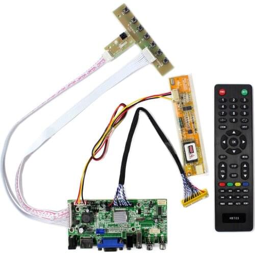 HD MI+VGA+2AV+USB+Audio LCD Controller Board for 15.4" 17" N154C3 B170PW03 1440x900 LCD Panel