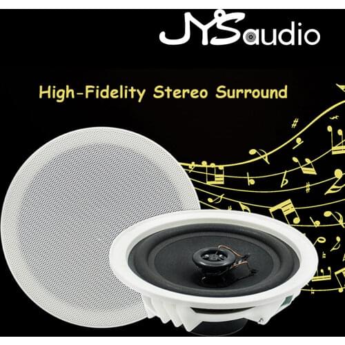 Portable In Ceiling Speaker Wall Speakers 6.5 Inch Home Store Shop Restaurant Background Music System PA Coxial Ceiling speaker