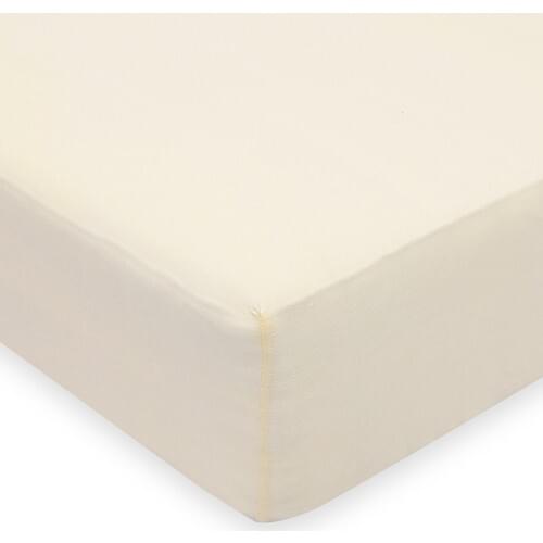 All Home Wheel Combed cotton Bed Sheets 160x200 cm Cream
