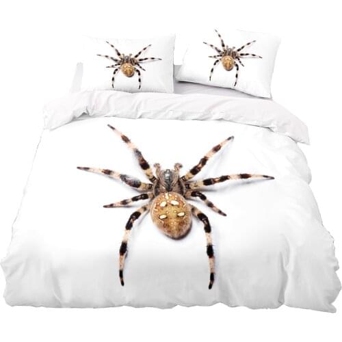 Terrifying Spider Pattern Duvet Cover Set With Pillowcase, 228x228 Quilt Cover, 260×220 Blanket Cover,King size Bedding Set