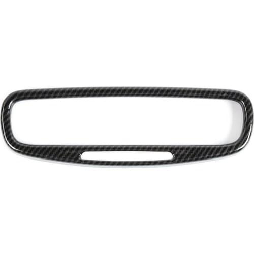 Rearview Mirror Frame Cover Trim ABS Carbon Fiber for Dodge Durango 2011-2020 Interior Accessories
