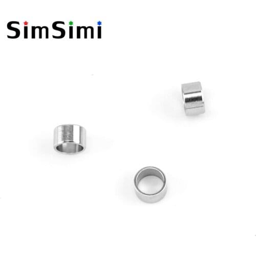 Simsimi round circle slide beads for jewelry making parts 3mm/5mm DIY small tiny beads stainless steel 200pcs wholesale