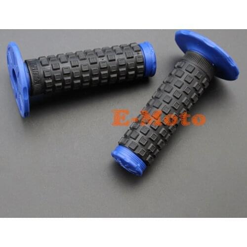 BLue GRAY Pro Taper Grips Dirt Bike Gel Handle Bar Motorcycle 7/8" Motocross Hand Grips protaper MX Pillow Top E-Moto