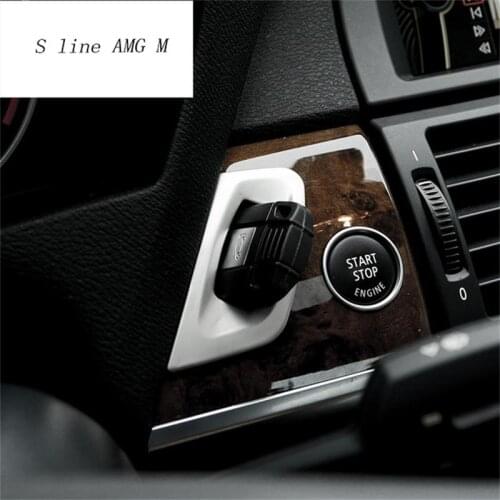 Car styling keyhole decorative frame cover trim stainless steel Cover sticker strip for BMW X5 E70 X6 E71 2008-2014 Accessories