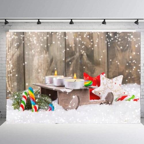 Outdoor snowflake Christmas Backdrops Party Decoration Background Xmas Event family Santa baby kids photo booth shoot studio
