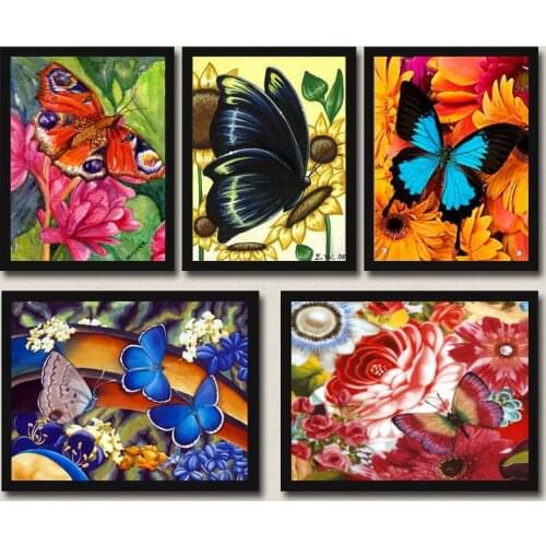 Needlework Diy Diamond Embroidery Flowers Butterflies Diamond Mosaic Cross Stitch Patterns Tree Beads Icons Puzzle Picture Hobby