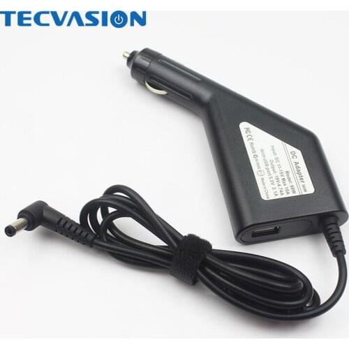 High Quality Universal Car Charger 19V 4.74A 90W 5.5*2.5mm for ASUS Lenovo Toshiba Fujitsu Laptop with 5V2A USB Port Cellphone