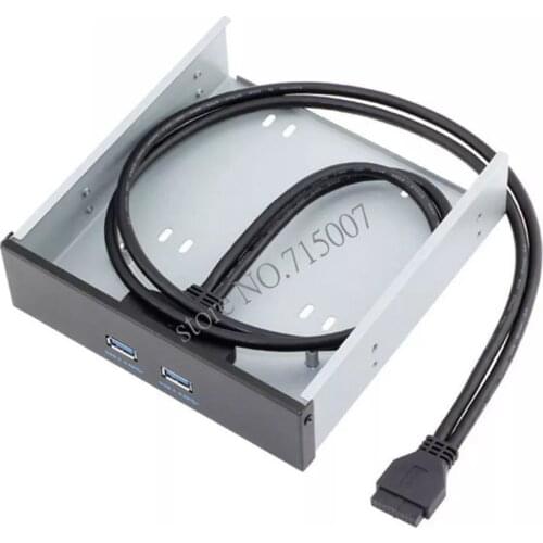 High Speed Pc 5.25 Zoll Floppy Bay Stick USB 3,0 Hub Front Panel Computer Interne 2 Port Usb 3,0 Interface