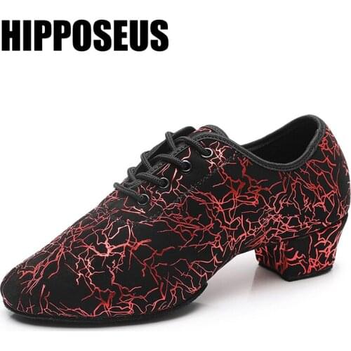 Hipposeus Ballroom Dance Shoes Unisex Latin Dance Shoes New Style For Women Ladies Girls Jazz Tango Modern Dancing Shoes Salsa