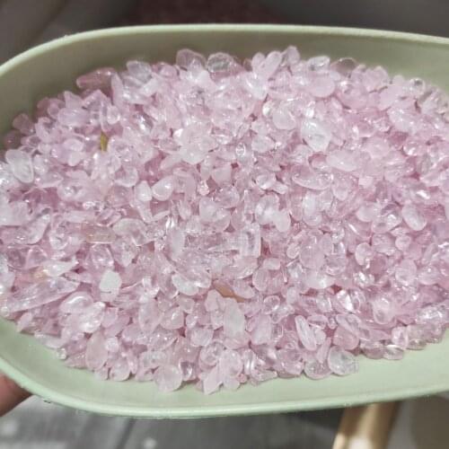 100g Natural Pink Rose Quartz Crystal Gravel Stone Rock Chips Healing Natural Stones And Minerals