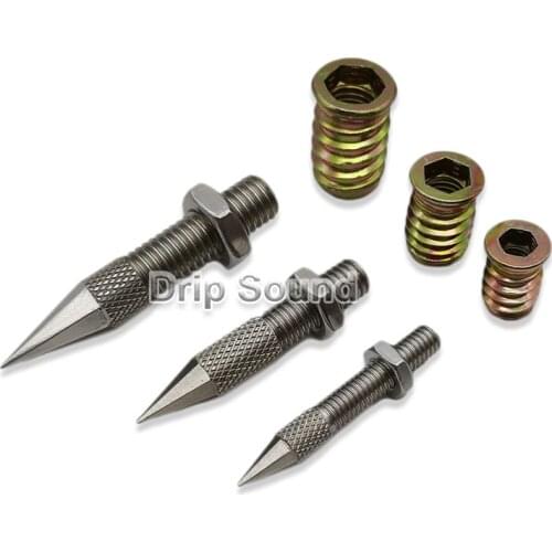 304SS Audio Speaker Seven Prismatic Spike Foot Stereo Woofer Amplifier Shockproof Damping Stand Foot Isolation Nail M6/M8/M10