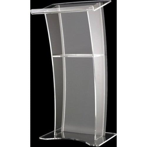 Free Shipping Modern acrylic podium, High quality acrylic pulpit, pulpit Clear night bar table logo customize