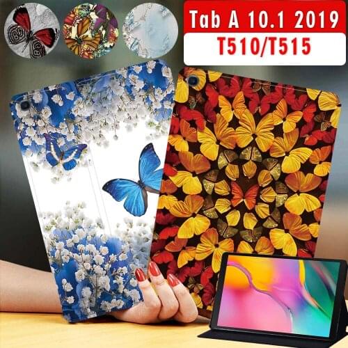Tablets Case for Samsung Galaxy Tab A 10.1 Inch 2019 T510/T515 Anti-Drop and Anti-Vibration Cover Case + Free Stylus