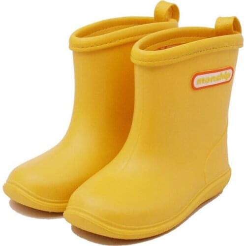 Kids Rubber Rain Boots Girls Boys Children Ankle Rainboots Waterproof Shoes Water Shoes Soft Rubber Children Waterproof Shoes