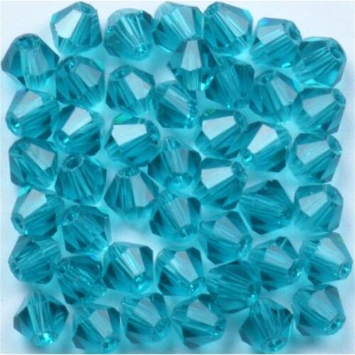 Hot sale 100pcs 4mm Bicone Austria Crystal Beads charm Glass Beads Loose Spacer Bead for DIY Jewelry Making