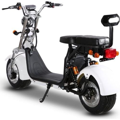 Electric motorcycle with EEC Adult Citycoco with motor 1500W Power Removable Battery 60V Electric scooter with 10 inch tires