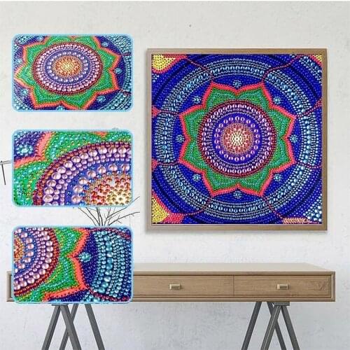 EverShine Diamond Embroidery Flowers Special Shape Diamond Painting Cross Stitch Mandala Diamond Mosaic Picture Of Rhinestones