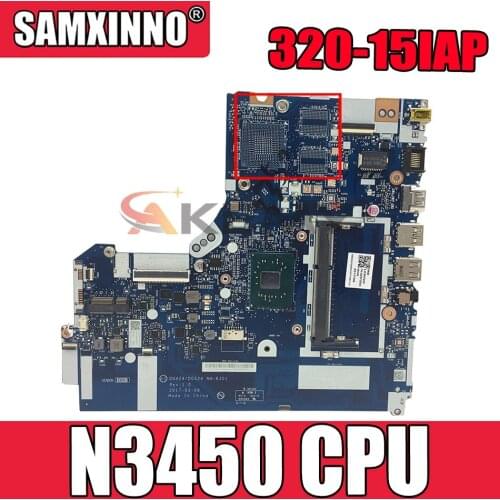 For Lenovo 320-15IAP notebook motherboard DG424 DG524 NM-B301 motherboard CPU N3450 DDR3 100% test work free shipping 5B20P20644