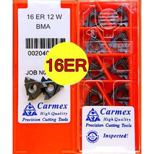 16ER 12W BMA 10pcs/set Carmex carbide insert Processing: stainless steel alloy steel, etc Free shipping