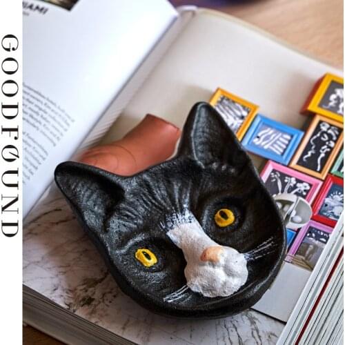 Cat face Trinket Box for Decorative Storage or Ashtray