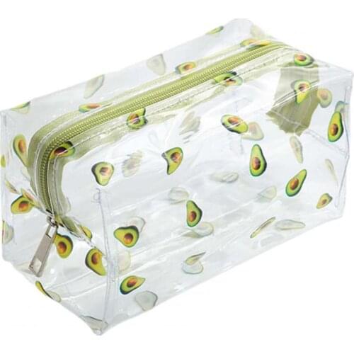 Wholesale Makeup Bags Cartoon Cosmetic Bag Waterproof Large Capacity Transparent Cosmetic Makeup Brushes Pencil Bags