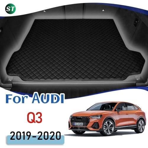 For Audi Q3 2019-2020 Leather Car Trunk Mat Trunk Boot Mat Liner Pad Cargo pad Carpet Tail Cargo Liner Sline