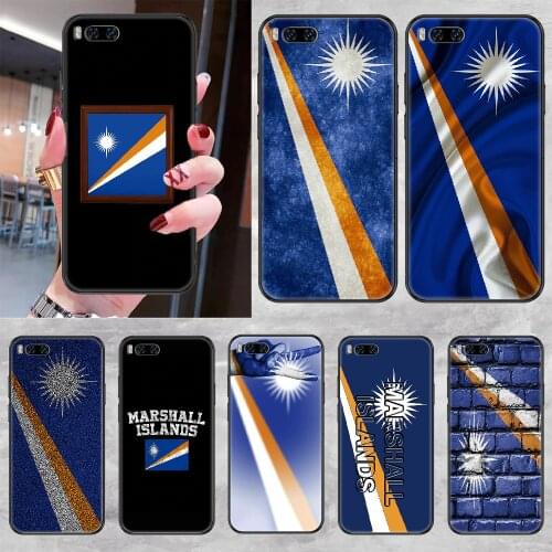 Marshall Island National Phone case For Xiaomi Mi Max Note 3 A2 A3 8 9 9T 10 Lite Pro Ultra black art cover tpu cell cover