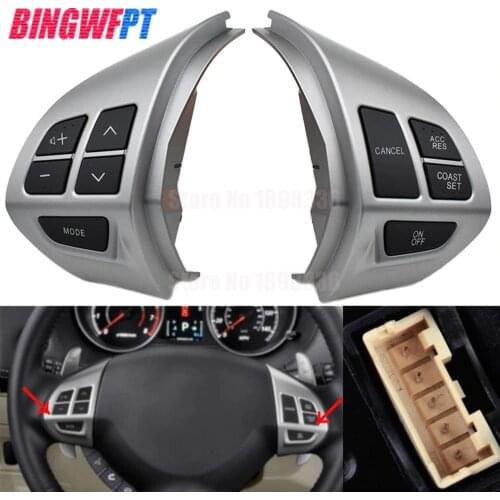 For Mitsubishi ASX 2007-2012 Outlander Cruise Control Switch Button Multifunction Steering Wheel Switch with wire