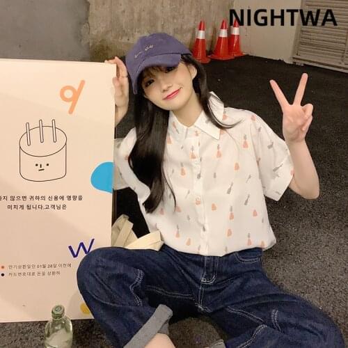 Блузки с принтом NIGHTWA China At AliExpress