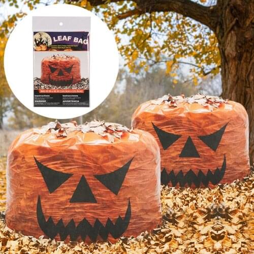 Wholesale Halloween Leaf Bag Punmkin Bag Halloween Decoration Garden Garbage Bag