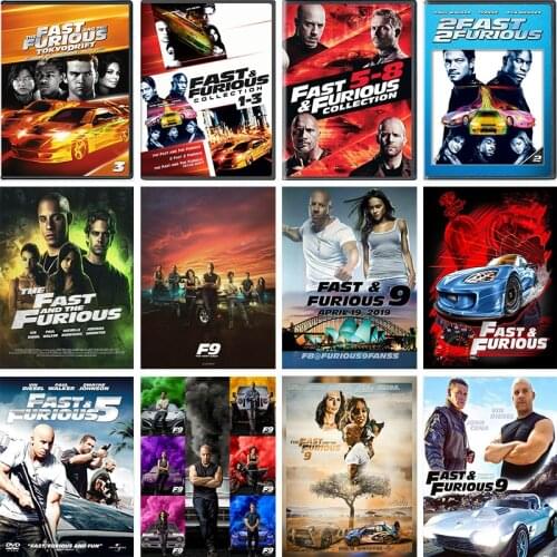 Movie Tv Show Fast & Furious 9 FF9 Poster Wall Art Canvas Painting Posters And Prints Pictures For Living Kids Room Decoration