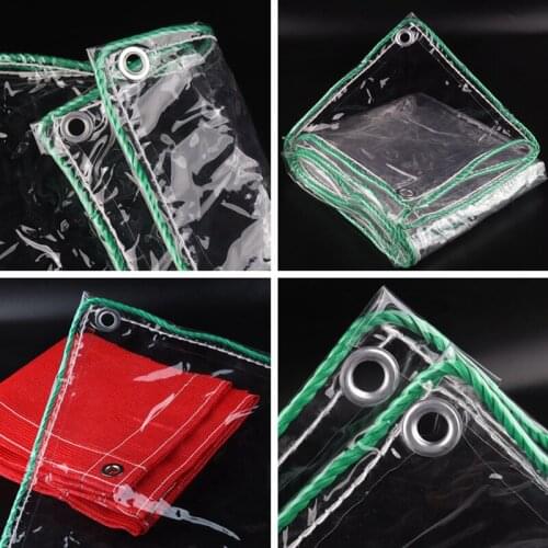 0.3mm Transparent Thick PVC Rainproof Cloth Balcony Bonsai Succulent Keep Warm Waterproof Tarp Pet House Rainproof Cover