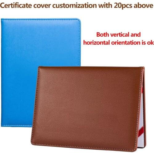 Luxury Leather Certificate Holder A4 A5 Diploma Cover,Custom Blank Folio Certificate