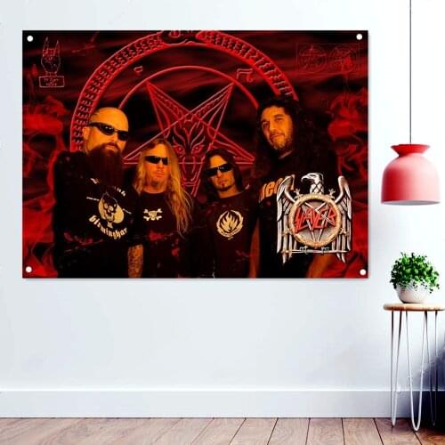 Dark Metal Artwork Banners Tapestry Horror Skull Tattoos Posters Macabre Art Background Wall Hanging Hard Rock Music Flags Mural