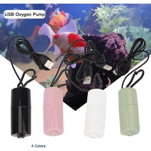 USB Oxygen Air Pump Mute Energy Saving Supplies Air Compressor Portable Mini Efficient Aquarium Fish Tank