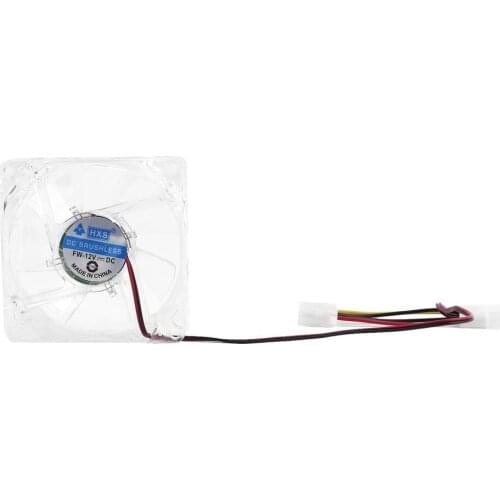 Computer Fan 4 LED 80mm 8025 8cm Silent PC Computer Case Cooler Cooling Fan Mod Blue and Colorful lightBest Selling In