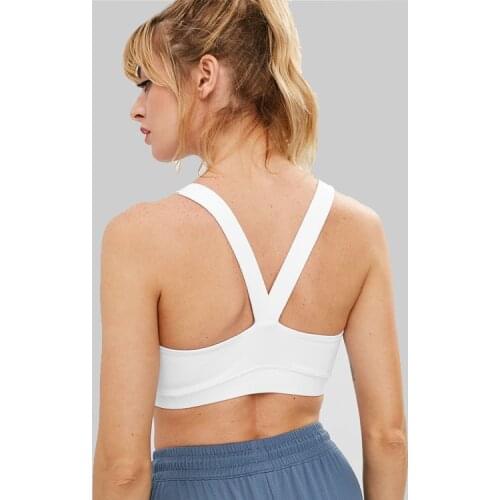 Y-Shaped Yoga Bra for Women 2021 Fitness Underwear Quick-Dry Running Tops Breathable Summer Sportswear Full Cup Sport Bra Tops