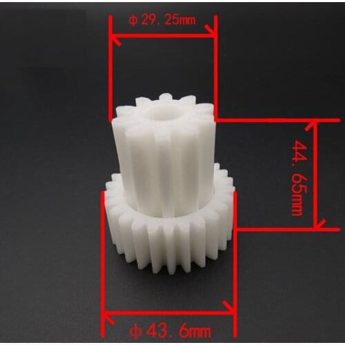 2PCS/Set Meat Grinder Parts Gear Plastic Gear Teeth 26/10 Gear Diameter 43.6mm(max)/29.25mm(min) New Unused Free Shipping