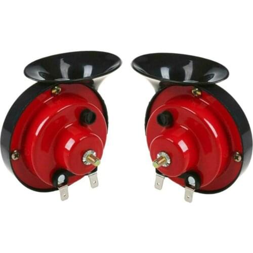 2pcs 12V air horn for car Snail Electric Air Horn Marine Boat Loud Alarm Kit Boat Motorcycle Dual-tone car horn Loud signal