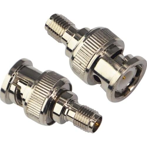 10 Pieces RP SMA Female to BNC Male Nickel plated RF Coax Connector Adapters Straight
