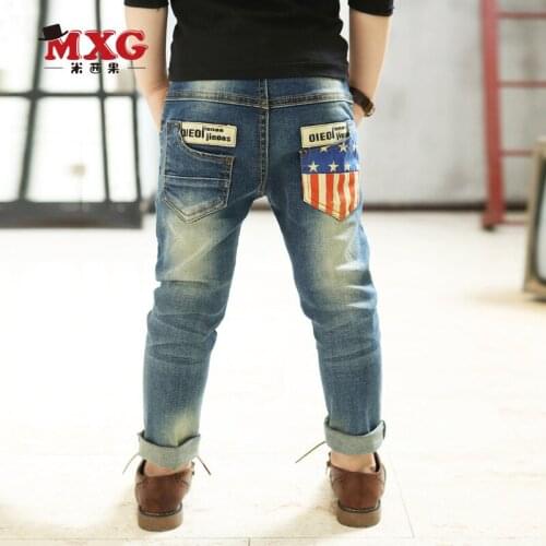 2016 spring/autumn kids pants quality brand boys jeans children jeans for boys casual denim pants 3-14Y toddler clothing