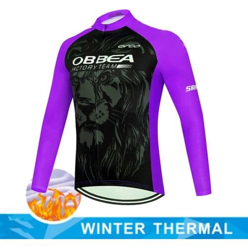 SPAIN Mens Cycling Jersey 2021 Winter Thermal Fleece Long Sleeve Road Bike Jersey MTB Downhill Cycling Clothing Maillot Ciclismo