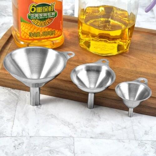 3 Pcs Practical Stainless Steel Funnels In The Kitchen Funnel Kitchen Tools Gadgets