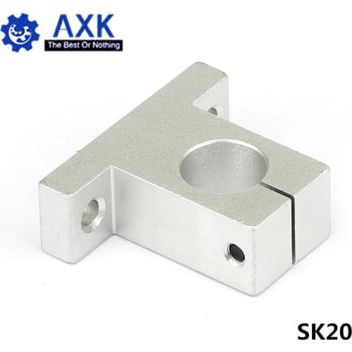 4pcs/lot SK20 20mm linear bearing rail shaft support XYZ Table CNC Router SH20A